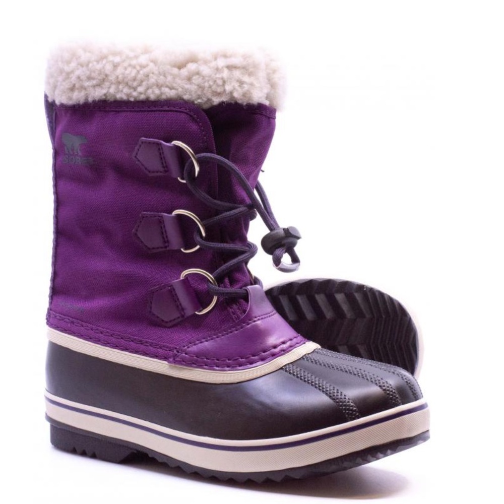 Sorel : Size 4 Yoot Pac Nylon Wild Iris Dark Plum Winter Boots